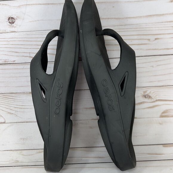 Oofos Ooriginal Flip Flops Mens Size 9 Black Comfort Recovery Sandals, Womens 11 - Picture 7 of 9